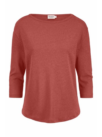 Hessnatur Longsleeve Relaxed in terrakotta