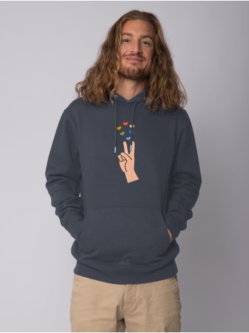 wat? Apparel Sweatshirt Spread Love in India Ink Grey