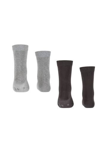 Falke Socken 2er Pack in Schwarz/Grau