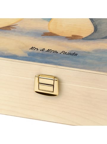 Mr. & Mrs. Panda Tee Box Pinguine trösten Design mit Spruch in Weiß