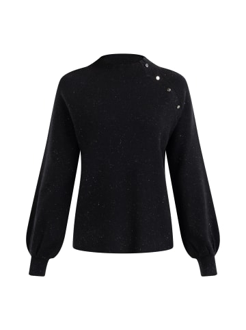 DreiMaster Klassik Strickpullover Turtleneck in Schwarz