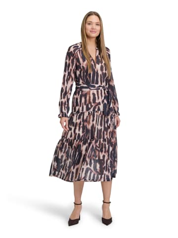 Betty Barclay Stufenkleid langarm in Dark Blue/Rosé