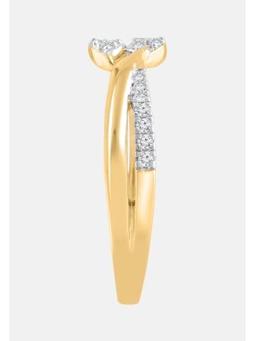 Diamant Exquis Ring aus 375 Gelbgold mit Diamant