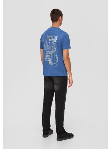 QS T-Shirt in 53D0_himmelblau