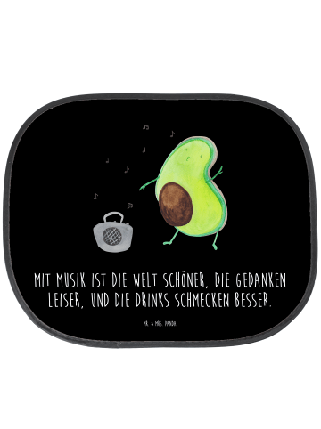Mr. & Mrs. Panda Sonnenschutz Avocado Tanzen mit Spruch in Schwarz