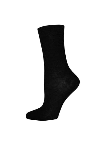 ewers Socken Wolle/Baumwolle in schwarz