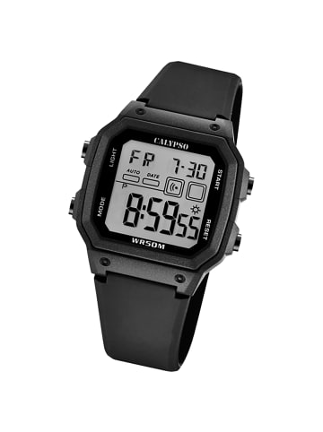 Calypso Digital-Armbanduhr Calypso Digital blau extra groß (ca. 45x39mm)