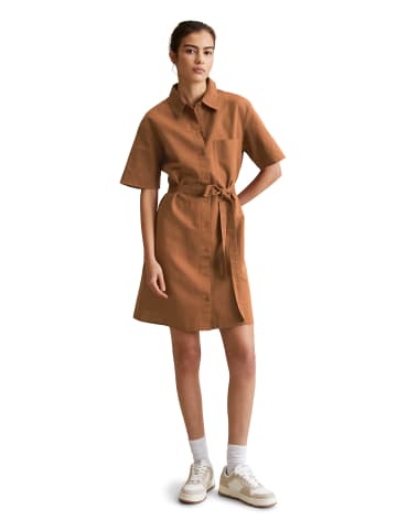 Marc O'Polo DENIM Hemdblusenkleid relaxed in Melted Chocolate