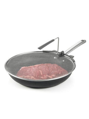 Tescoma Spritzschutzsieb mit Klappgriff GrandCHEF Durchmesser 30cm in grau