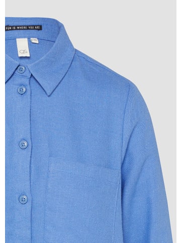 QS Bluse langarm in Blau
