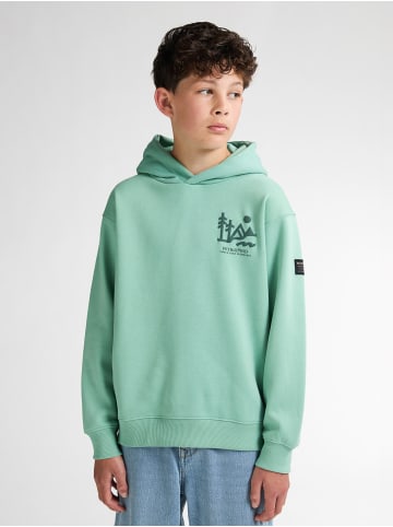 Petrol Industries Grafisches Hoodie Deschutes in Blau