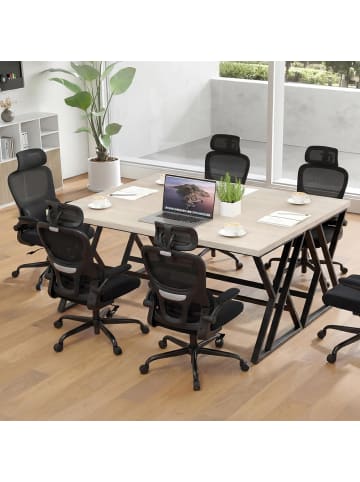 COSTWAY Ergonomischer Bürostuhl in Schwarz