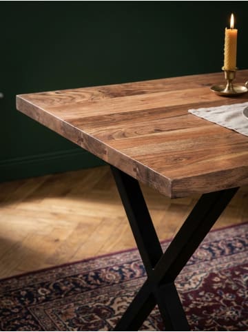 KADIMA DESIGN Esszimmertisch 120x60x76 cm Massivholz / Metall Esstisch