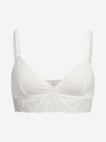 Erlich Textil  Amelie blaubeere, Amelie Bralette - verstellbare Träger, Amelie Bralette mit Spitze bügellos aus Modal - verstellbare Träger, Amelie salbei in ecru