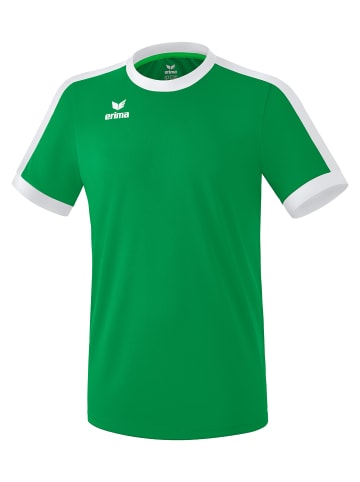 erima Unisex Erwachsene Retro Star Trikot in smaragd/weiss
