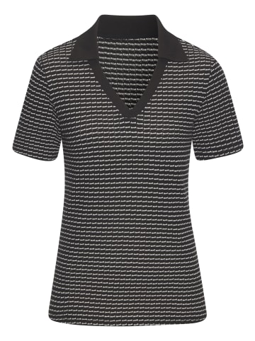 Vivance Poloshirt in schwarz-creme