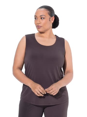 Ulla Popken Strick-Top in dunkelbraun