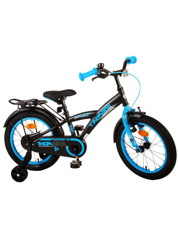 Volare Kinderfahrrad Thombike für Jungen 16 Zoll Kinderrad in Schwarz Blau 4 Jahre