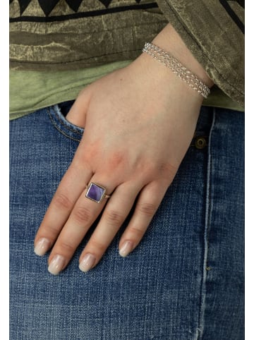 mantraroma 925er Silber - Ringe mit Amethyst