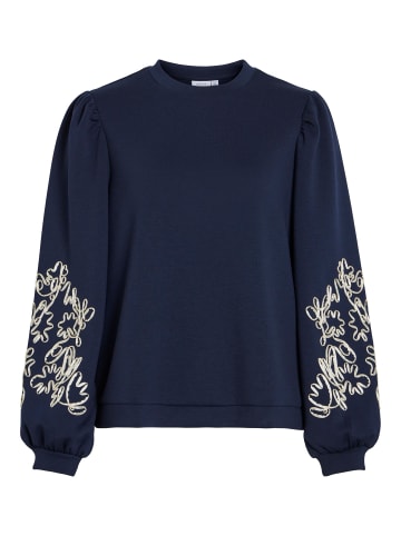 Vila Sweatshirt in Navy Blazer