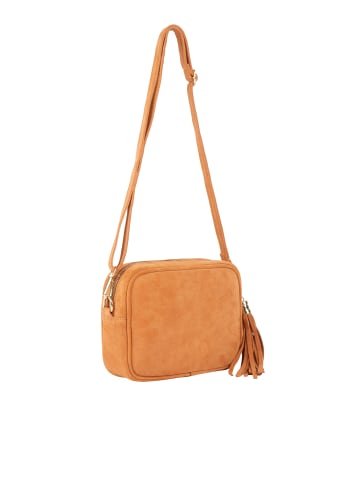 IZIA Crossbody Bag Aus Leder in Hellkamel