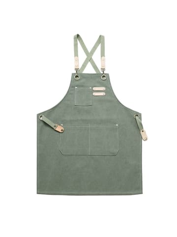 ARTNANAS Premium Denim Handwerkerschürze mit Kreuzgurten und Multifach-Design - Kinder