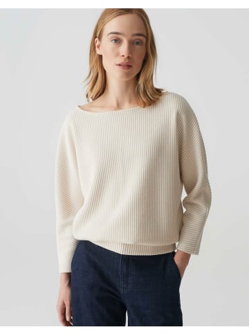 OPUS Rundhalspullover für Damen in beige