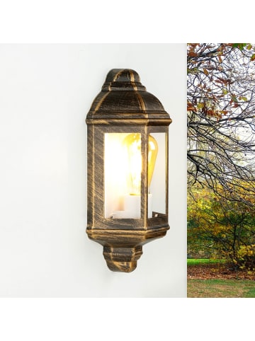 Licht-Erlebnisse Außen Wandlampe (B)17.5 x (H)36 cm in Kupfer AntikKupfer Antik