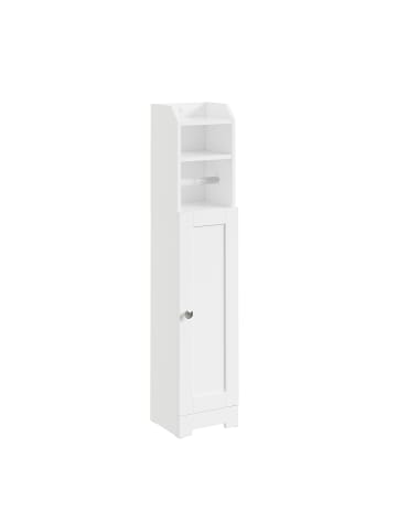 SoBuy Badezimmerschrank in Reinweiß - (W) 18 x (H) 95 x (L) 20 cm