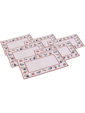 Villeroy & Boch 6er Set Platzesets Petite Fleur 49 x 32,5 cm in bunt