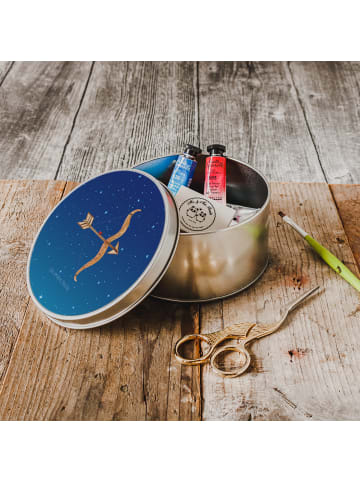 Mr. & Mrs. Panda Kaffeedose Sternzeichen Schütze ohne Spruch in Sternenhimmel Blau