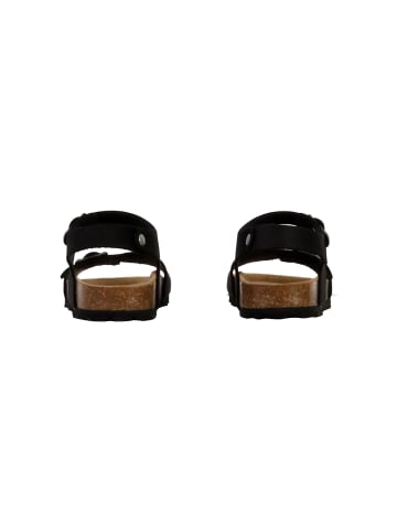 Divine Factory Leder-Pantoletten für Kinder Schwarz