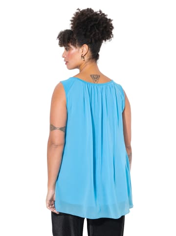 MIAMODA Strick-Top in mineralblau