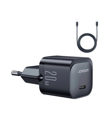 COFI 1453 Wandladegerät mit USB-C Kabel 20W in Schwarz