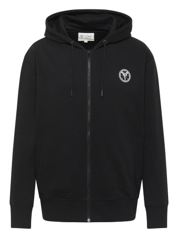 Carlo Colucci Kapuzensweatjacke Dender in Schwarz