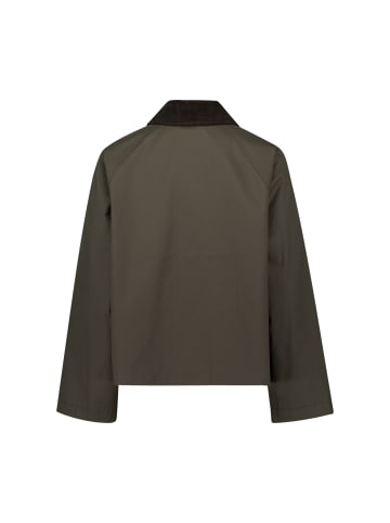 Zero  Jacke beschichtet mit Cordkragen in Deep Forest Night