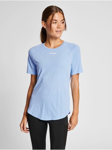 Hummel T-Shirt Raglanärmel Hmlmt Vanja Damen in PLACID BLUE
