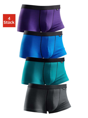 Buffalo Boxershorts in grün, blau, lila, dunkelgrau