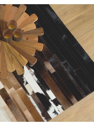 Beliani Kurzflor DALYAN in Bunt/Schwarz/Braun - (W) 140 x (H) 1 x (L) 200 cm