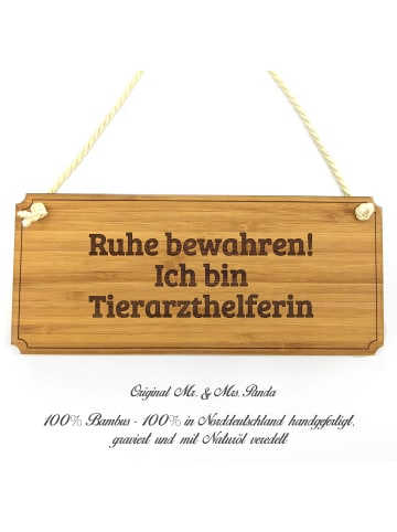 Mr. & Mrs. Panda Schild Tierarzthelferin mit Spruch in Keine Angabe