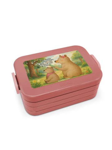Mr. & Mrs. Panda MEPAL Bentobox Bär Kind Design mit Spruch in Rot Pastell