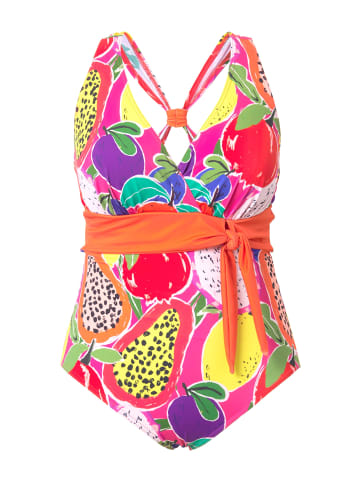 Ulla Popken Badeanzug in pink