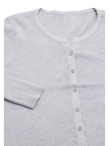 iparo Damen Strickjacke in Grau Melange