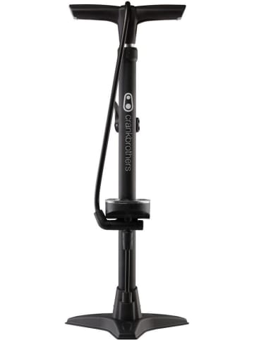 Crankbrothers Standpumpe GEM mit analogen Manometer in schwarz