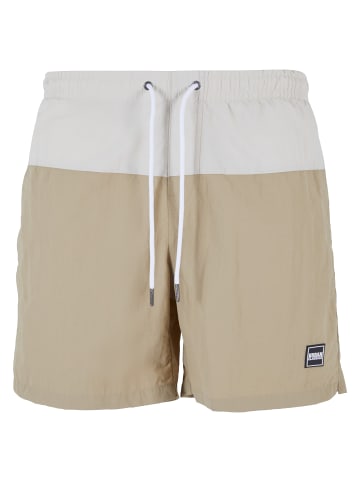 Urban Classics Urban Classics Herren Block Swim Shorts in unionbeige/softseagrass
