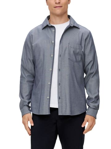 S.OLIVER RED LABEL Langarmhemd in Blau