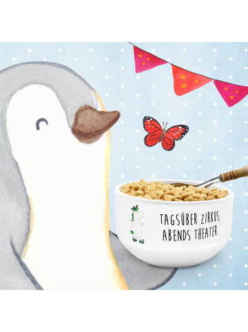 Mr. & Mrs. Panda Obstschale Einhorn Joker mit Spruch in Weiß