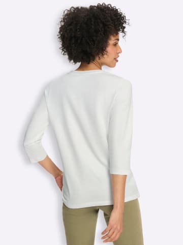 Heine Druck-Shirt in ecru-braun-bedruckt