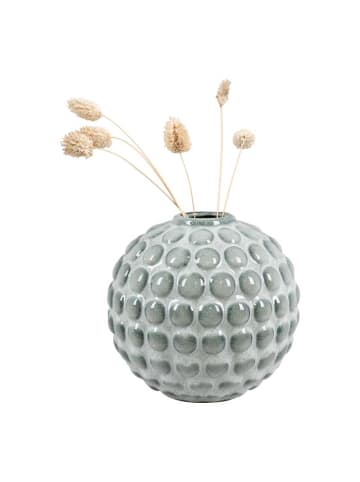 House Nordic Vase BUBBLES Blau Keramik 14x15 cm