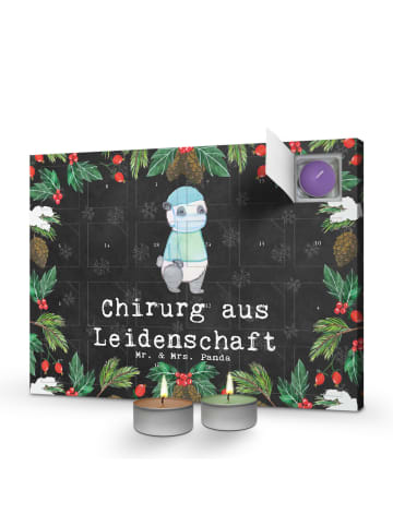 Mr. & Mrs. Panda Adventskalender Chirurg Leidenschaft mit Spruch in Kreidetafel